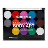 Maxbell 2 Sets 15 Colors Non-toxic Face Body Painting Halloween Fancy Party Art Kits