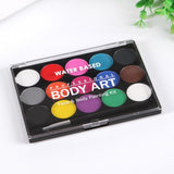 Maxbell 2 Sets 15 Colors Non-toxic Face Body Painting Halloween Fancy Party Art Kits