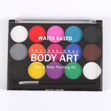 Maxbell 2 Sets 15 Colors Non-toxic Face Body Painting Halloween Fancy Party Art Kits