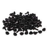 200 pcs Plastic Safety Nose for Bear Animal Toy Doll DIY 10x13mm & 9x12mm