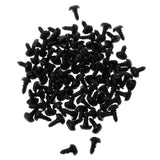200 pcs Plastic Safety Nose for Bear Animal Toy Doll DIY 10x13mm & 9x12mm