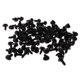 200 pcs Plastic Safety Nose for Bear Animal Toy Doll DIY 10x13mm & 9x12mm
