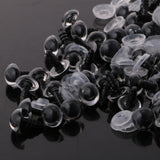 Maxbell 200 Pieces Plastic Safety Eyes for Bear Doll DIY Craft 10mm 12mm Clear