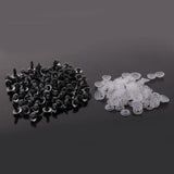 Maxbell 200 Pieces Plastic Safety Eyes for Bear Doll DIY Craft 10mm 12mm Clear