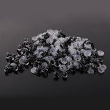 Maxbell 200 Pieces Plastic Safety Eyes for Bear Doll DIY Craft 10mm 12mm Clear