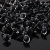 Maxbell 200 Pieces Plastic Safety Eyes for Bear Doll DIY Craft 10mm 12mm Clear