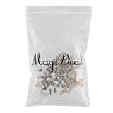 Maxbell 200 Pieces Plastic Safety Eyes for Bear Doll DIY Craft 10mm 12mm Clear
