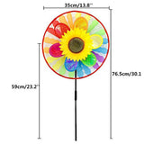 Maxbell Rainbow Windmill Wind windsocks Whirligig Wheel Windsocks Home Yard Camping Decor Outdoor Toy - Aladdin Shoppers