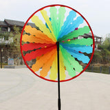Maxbell Rainbow Windmill Wind windsocks Whirligig Wheel Windsocks Home Yard Camping Decor Outdoor Toy - Aladdin Shoppers