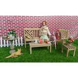 Maxbell 1/12 Dollhouse Miniature Furniture Garden Decor Bench Chair Table Rail Fence