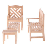 Maxbell 1/12 Dollhouse Miniature Furniture Garden Decor Bench Chair Table Rail Fence