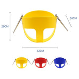 Maxbell High Quality Children High Back Full Bucket Swing Seat with Metal Triangle Playground Backyard Outdoor Fun Toy Red - Aladdin Shoppers