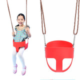Maxbell High Quality Children High Back Full Bucket Swing Seat with Metal Triangle Playground Backyard Outdoor Fun Toy Red - Aladdin Shoppers