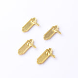 Maxbell 4x4 Pieces Dollhouse Miniature Alloy Door Locks 1/12 Dolls House Accessories
