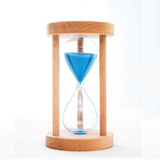 Maxbell 2pcs 10 & 15 Minutes Wooden Sandglass Hourglass Timer Clock Timing Exercise