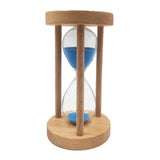Maxbell 2pcs 10 & 15 Minutes Wooden Sandglass Hourglass Timer Clock Timing Exercise