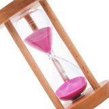 Maxbell 2pcs 10 & 15 Minutes Wooden Sandglass Hourglass Timer Clock Timing Exercise