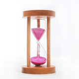 Maxbell 2pcs 10 & 15 Minutes Wooden Sandglass Hourglass Timer Clock Timing Exercise