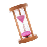 Maxbell 2pcs 10 & 15 Minutes Wooden Sandglass Hourglass Timer Clock Timing Exercise
