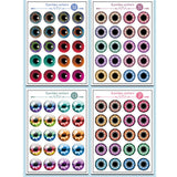 Maxbell Plastic Concave Eyes & Eyes Chips Pattern for 12inch Blythe Doll DIY Making