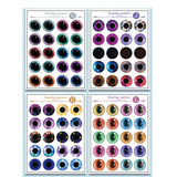 Maxbell Plastic Concave Eyes & Eyes Chips Pattern for 12inch Blythe Doll DIY Making