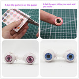 Maxbell Plastic Concave Eyes & Eyes Chips Pattern for 12inch Blythe Doll DIY Making