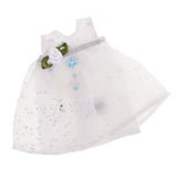 7xCute Flower White Sleeveless Princess Dress Outfit for 20cm 8'' Blythe Dolls