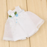 7xCute Flower White Sleeveless Princess Dress Outfit for 20cm 8'' Blythe Dolls
