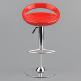 Maxbell 3x1/6 Scale Round Swivel Chair Pub Bar Stool for 12'' Action Figures Red