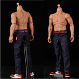 20x1/6 Scale Male Classic Denim Jeans Pants for 12'' Action Figure Blue