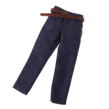 20x1/6 Scale Male Classic Denim Jeans Pants for 12'' Action Figure Blue