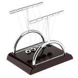 Maxbell Maxbell T-Shaped Newton's Cradle Balance Ball Physics Science Pendulum Classic Desk Toy Wine Red