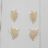 5xFlexible 20 Joints Nude Body & Hands Set for Middle Blythe Doll Costom Use