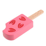 Maxbell 2 Pieces Wooden Mini Popsicle Food Play Set Kids Kitchen Pretend Play Toy