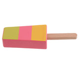 Maxbell 2 Pieces Wooden Mini Popsicle Food Play Set Kids Kitchen Pretend Play Toy