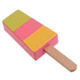 Maxbell 2 Pieces Wooden Mini Popsicle Food Play Set Kids Kitchen Pretend Play Toy