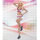 3x1/6 Scale White Cheerleading Uniform and Shoes for 12'' Action Figure