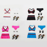 3x1/6 Scale White Cheerleading Uniform and Shoes for 12'' Action Figure