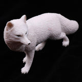 Maxbell Maxbell Lifelike Simulation Widlife White Fox Animals Model Figurine Kids Action Figure Science Nature Toys Home Decoration