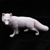 Maxbell Maxbell Lifelike Simulation Widlife White Fox Animals Model Figurine Kids Action Figure Science Nature Toys Home Decoration