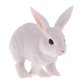 Maxbell Maxbell Lifelike Simulation Farm Zoo Rabbit Pet Animals Model Figurine Kids Figure Science Nature Toys Home Decoration