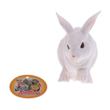 Maxbell Maxbell Lifelike Simulation Farm Zoo Rabbit Pet Animals Model Figurine Kids Figure Science Nature Toys Home Decoration