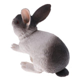 Maxbell Maxbell Realistic Plastic Animal Model Figure Rabbit Model Figurine Kids Toy Both Indoor/Outdoor Play Home Office Decoration Birthday Gift
