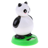 Maxbell Maxbell Novel Solar Power Noding Panda Animal Doll Model Car Home Decoration Kids Suncatcher Toys Gifts Educational