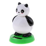 Maxbell Maxbell Novel Solar Power Noding Panda Animal Doll Model Car Home Decoration Kids Suncatcher Toys Gifts Educational