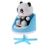 Maxbell Maxbell Solar Powered Toys Noding Head Figurine Model Home Car Ornament Panda Blue