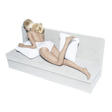 9x1/6 Halter Romper Jumpsuit Bikini for 12'' Female Action Figure Body White