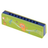 Maxbell Maxbell Cartoon Wood 10 Holes Animal Harmonica Mouth Organ Instrument Children Music Toy Green