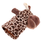 Maxbell Kids Hand Puppet Toy Giraffe & Wolf with Working Mouth for Imaginative Play