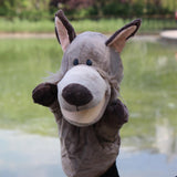 Maxbell Kids Hand Puppet Toy Giraffe & Wolf with Working Mouth for Imaginative Play